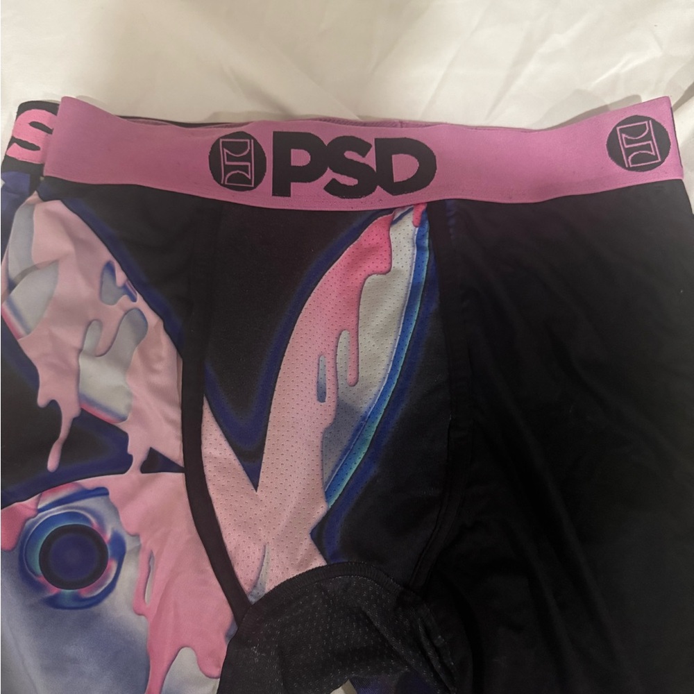 PSD Pink and Black Graphic Boxer Briefs